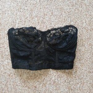 Black Lace Bustier XXL